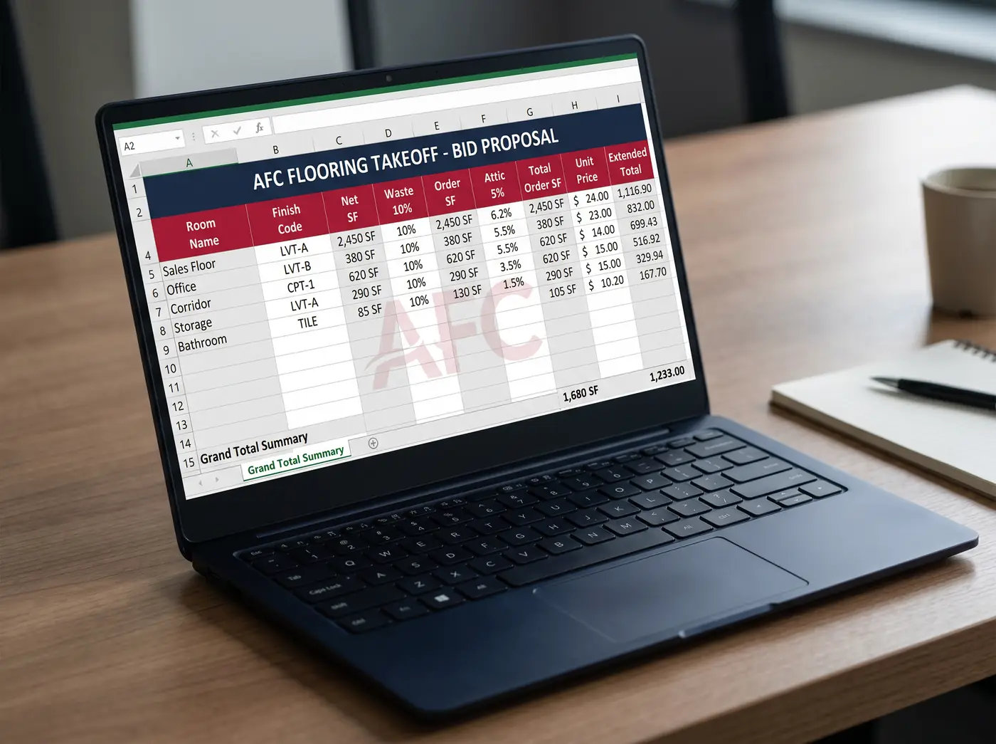 Bid-Ready Excel Workbook